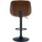 2er Set Barhocker HLO-CP285 Kunstleder ~ walnuss/creme