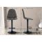 Barhocker HLO-CP317 Stoff B ~ dunkelgrau