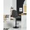Barhocker HLO-CP317 Stoff B ~ dunkelgrau