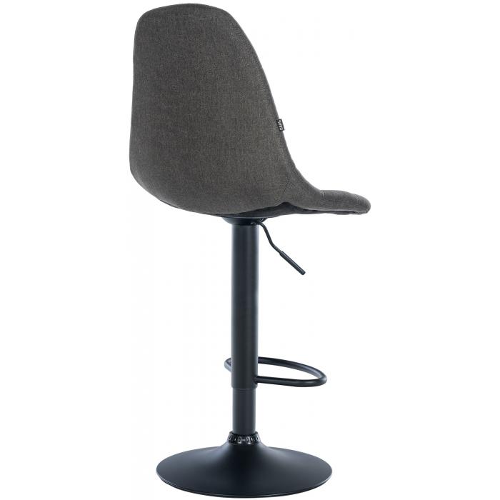 Barhocker HLO-CP317 Stoff B ~ dunkelgrau