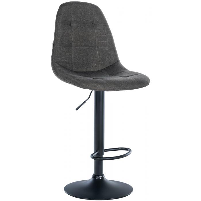 Barhocker HLO-CP317 Stoff B ~ dunkelgrau