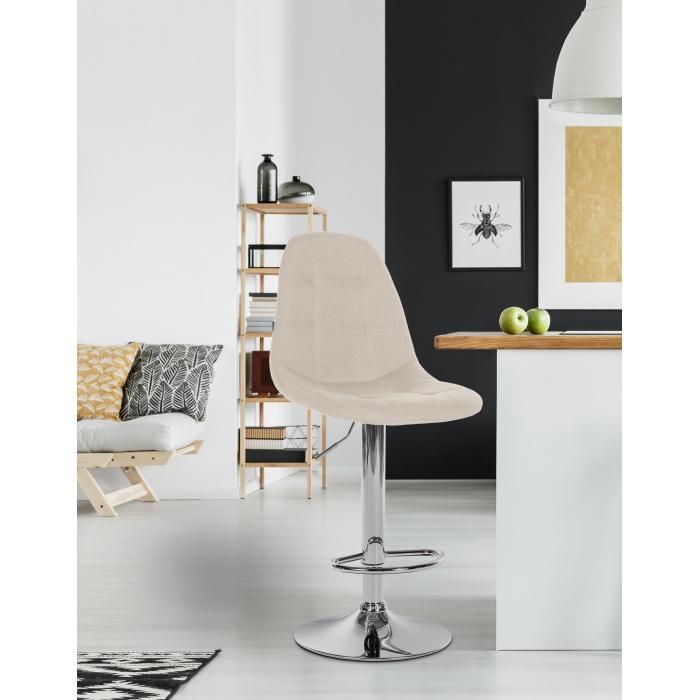 Barhocker HLO-CP317 Stoff C ~ creme