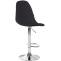 Barhocker HLO-CP317 Stoff C ~ schwarz