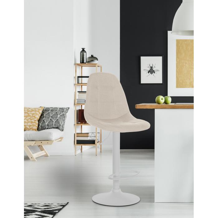 Barhocker HLO-CP317 Stoff W ~ creme