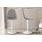 Barhocker HLO-CP317 Stoff W ~ grau