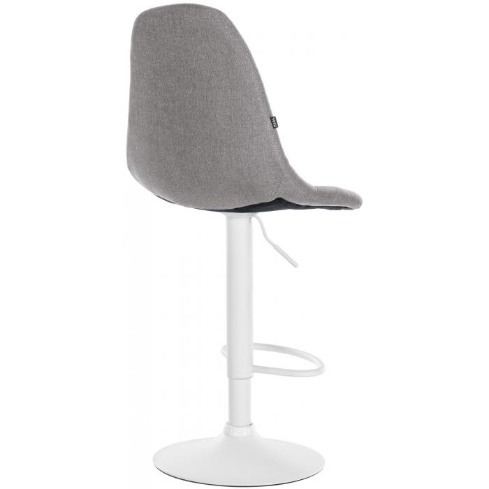 Barhocker HLO-CP317 Stoff W ~ grau