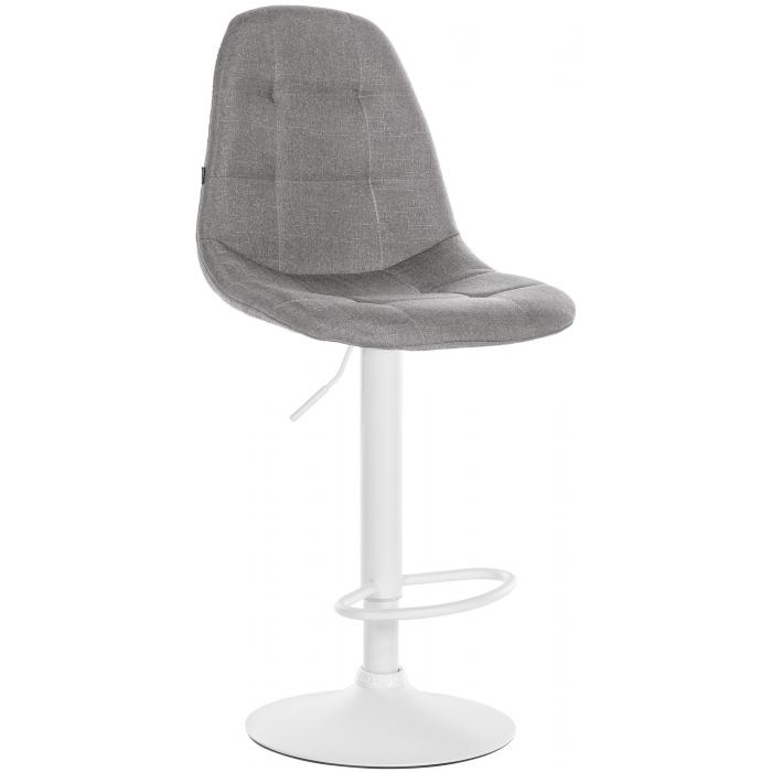Barhocker HLO-CP317 Stoff W ~ grau