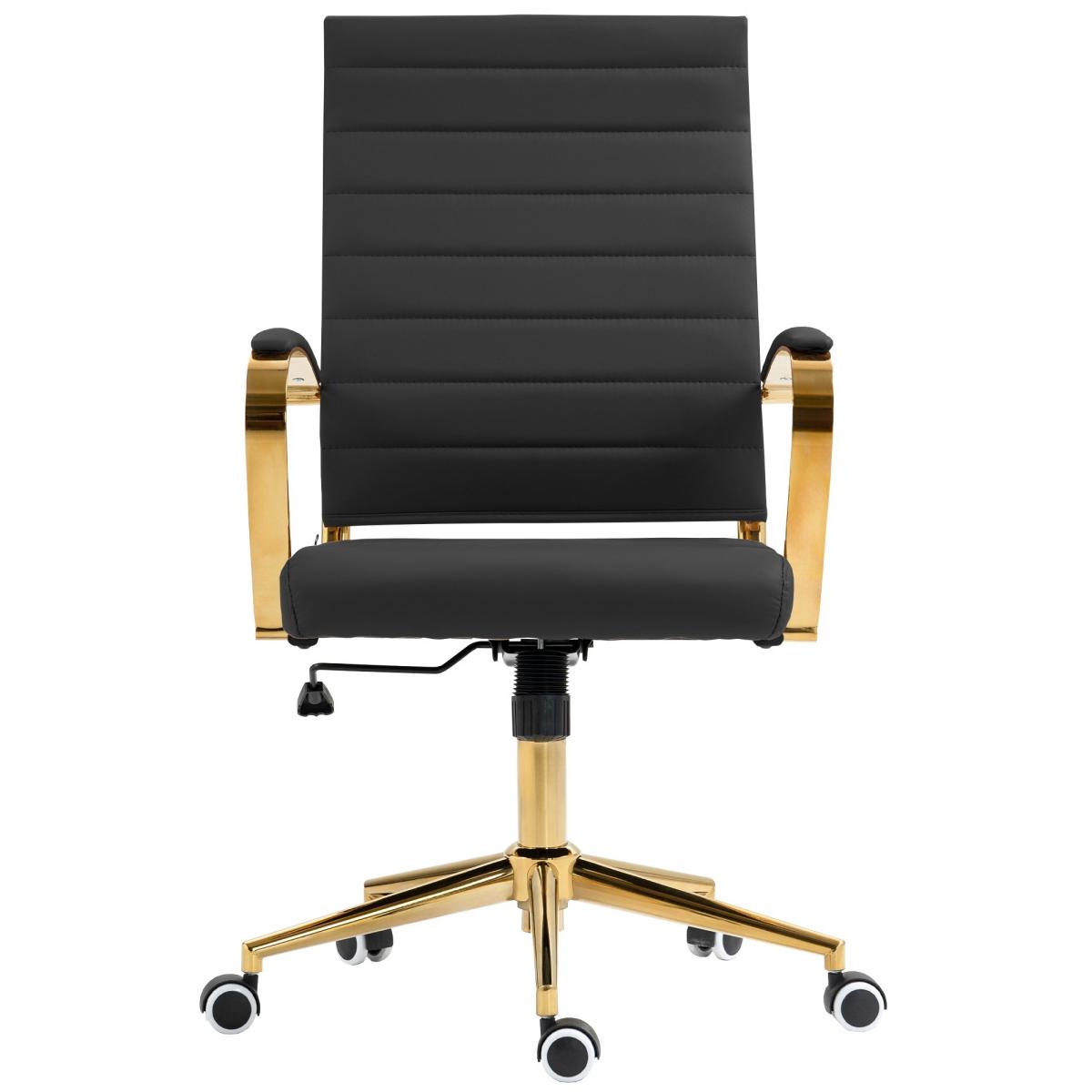 Brostuhl HLO-CP174 Kunstleder ~ schwarz