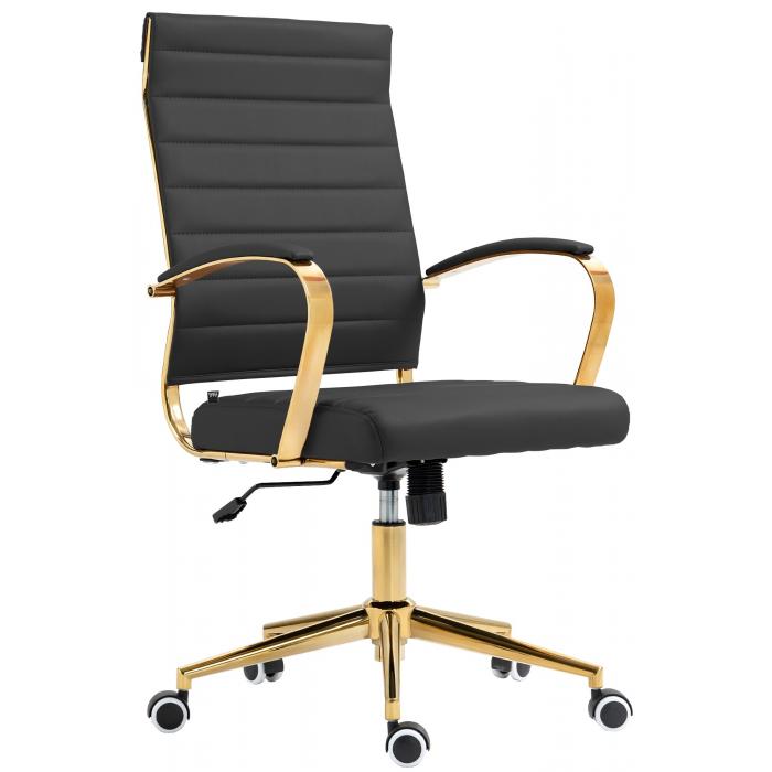 Brostuhl HLO-CP174 Kunstleder ~ schwarz