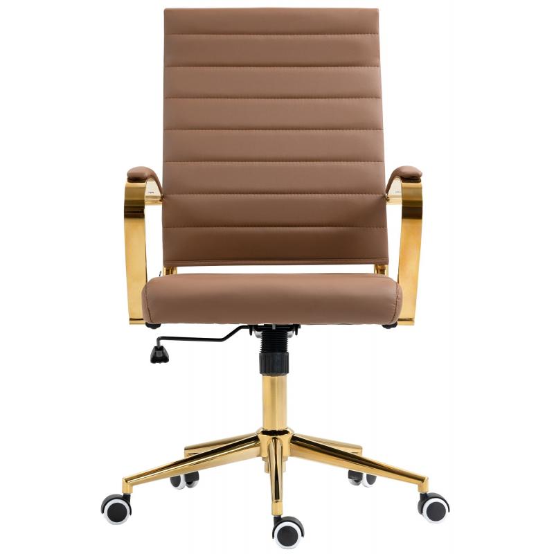 Brostuhl HLO-CP174 Kunstleder ~ hellbraun