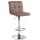 Barhocker HLO-CP289 Samt chrom ~ braun