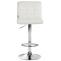 Barhocker HLO-CP289 Samt chrom ~ creme