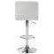 Barhocker HLO-CP289 Samt chrom ~ creme