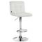 Barhocker HLO-CP289 Samt chrom ~ creme