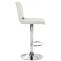 Barhocker HLO-CP289 Samt chrom ~ creme