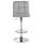 Barhocker HLO-CP289 Samt chrom ~ grau