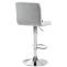 Barhocker HLO-CP289 Samt chrom ~ grau