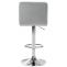 Barhocker HLO-CP289 Samt chrom ~ grau
