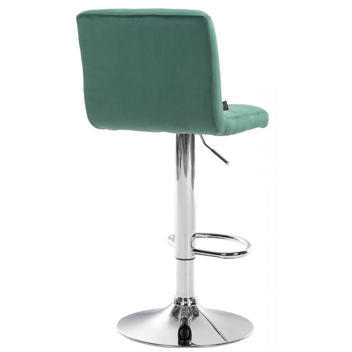 Barhocker HLO-CP289 Samt chrom ~ grn
