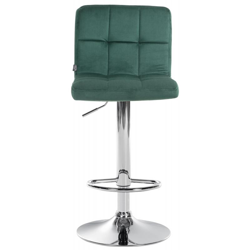 Barhocker HLO-CP289 Samt chrom ~ grn