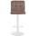 Barhocker HLO-CP289 Samt wei ~ braun