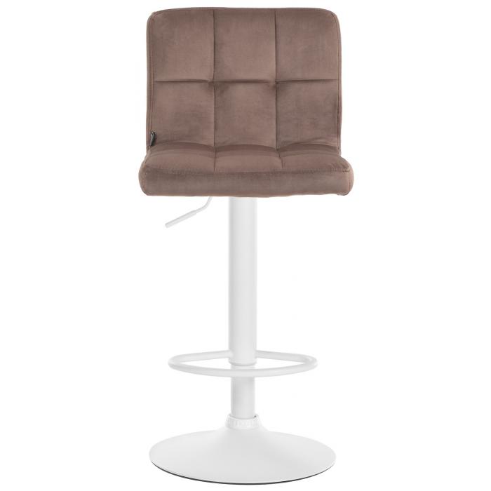 Barhocker HLO-CP289 Samt wei ~ braun
