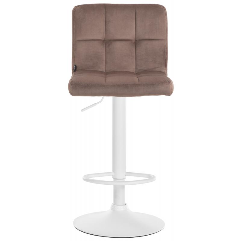 Barhocker HLO-CP289 Samt wei ~ braun