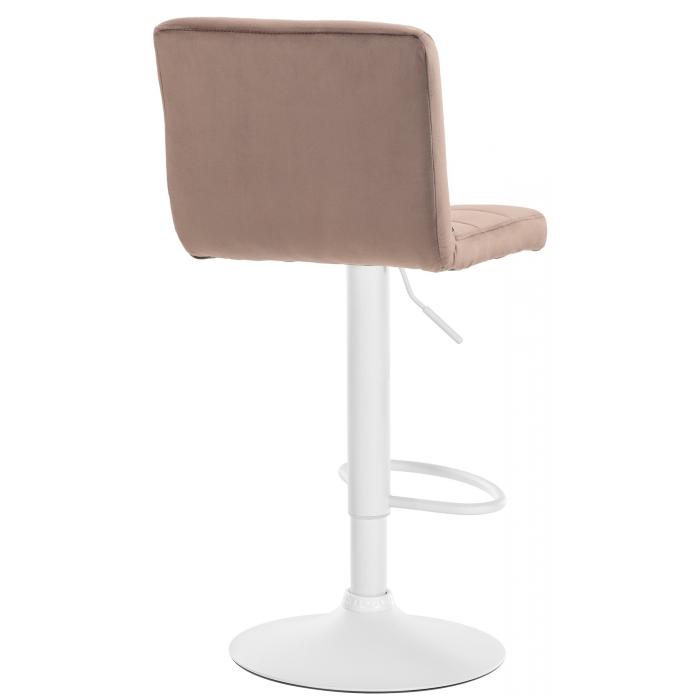 Barhocker HLO-CP289 Samt wei ~ braun