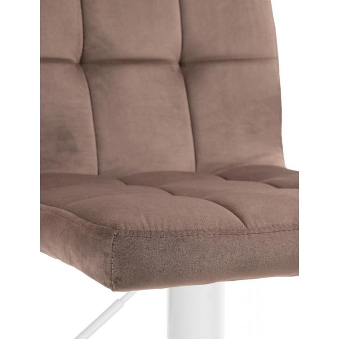 Barhocker HLO-CP289 Samt wei ~ braun