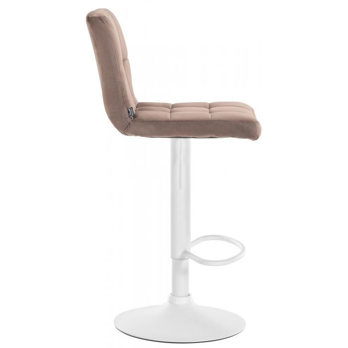 Barhocker HLO-CP289 Samt wei ~ braun