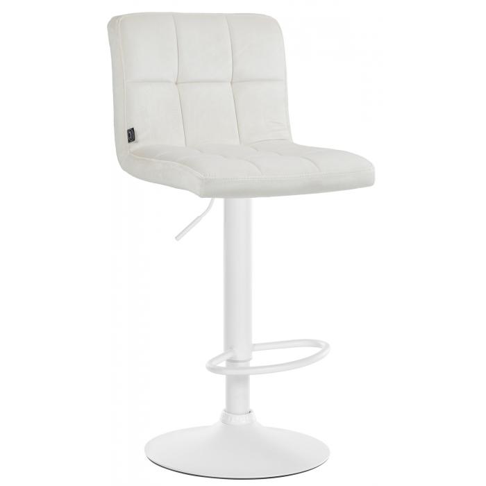 Barhocker HLO-CP289 Samt wei ~ creme