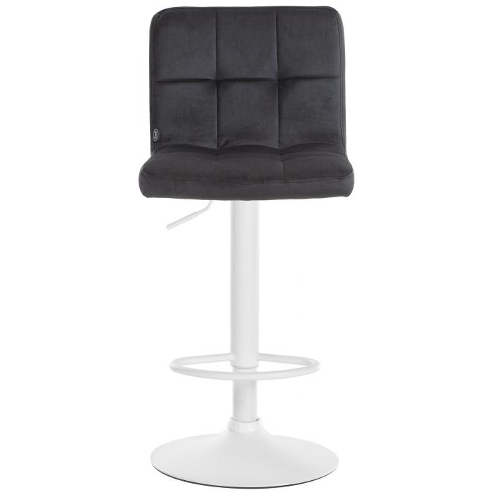 Barhocker HLO-CP289 Samt wei ~ schwarz