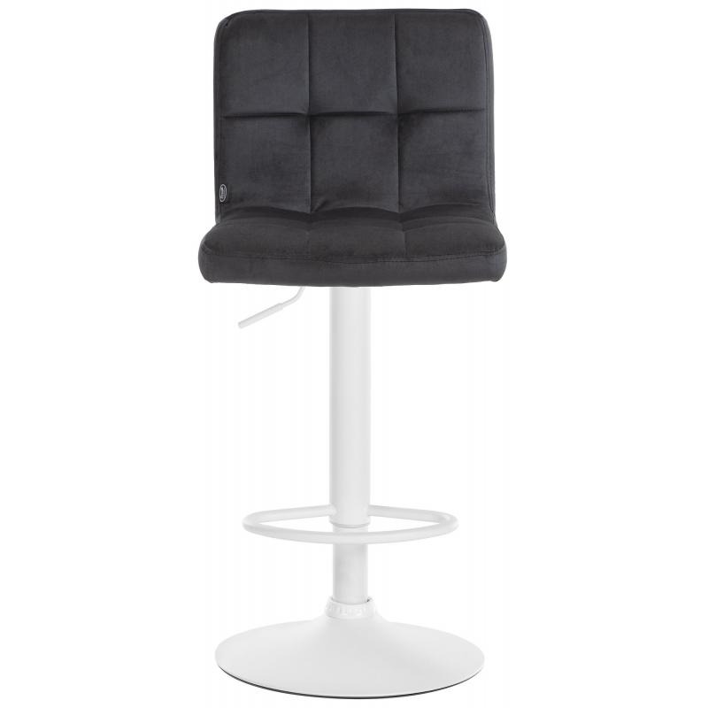 Barhocker HLO-CP289 Samt wei ~ schwarz