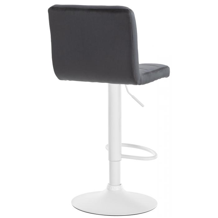 Barhocker HLO-CP289 Samt wei ~ schwarz
