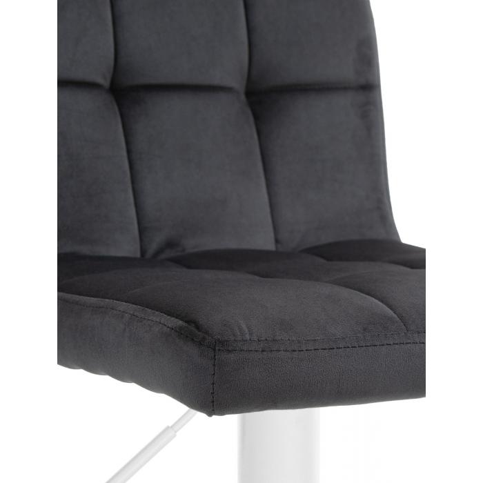 Barhocker HLO-CP289 Samt wei ~ schwarz