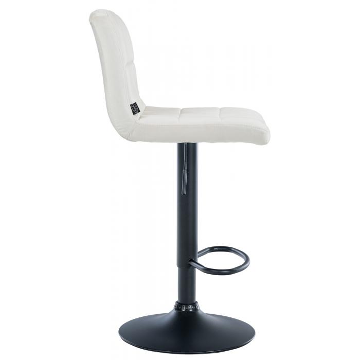 Barhocker HLO-CP289 Samt schwarz ~ creme
