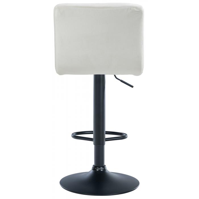 Barhocker HLO-CP289 Samt schwarz ~ creme