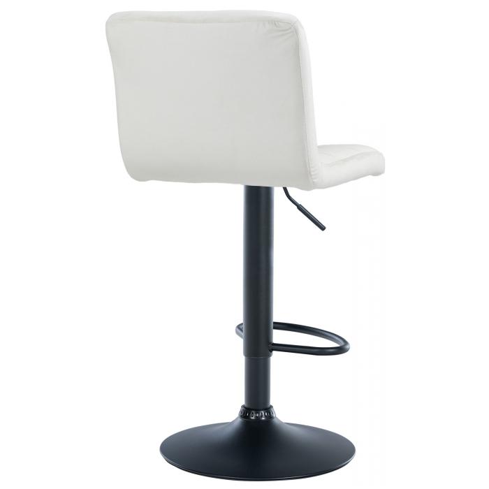 Barhocker HLO-CP289 Samt schwarz ~ creme