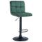 Barhocker HLO-CP289 Samt schwarz ~ grn