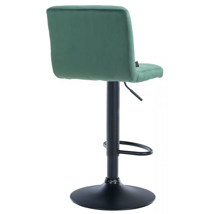 Barhocker HLO-CP289 Samt schwarz ~ grn