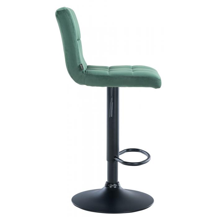 Barhocker HLO-CP289 Samt schwarz ~ grn