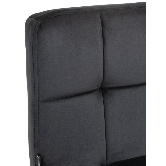 Barhocker HLO-CP289 Samt schwarz ~ schwarz