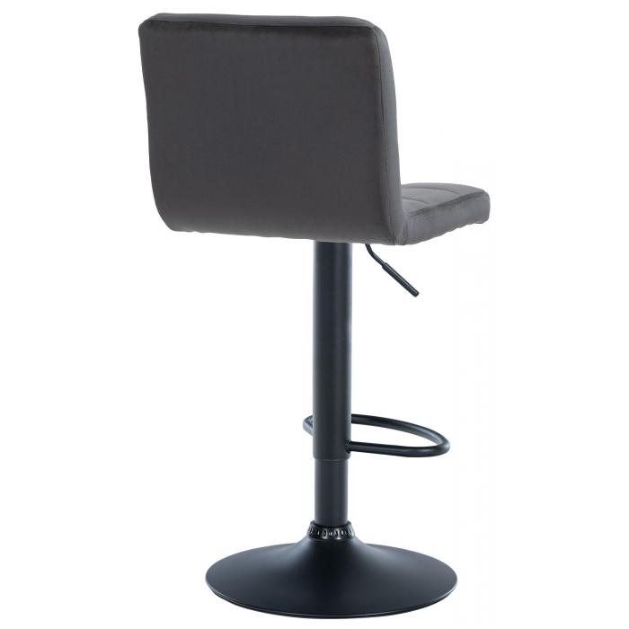 Barhocker HLO-CP289 Samt schwarz ~ schwarz