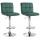 2er Set Barhocker HLO-CP289 Samt chrom ~ grn