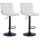 2er Set Barhocker HLO-CP289 Samt schwarz ~ creme