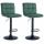 2er Set Barhocker HLO-CP289 Samt schwarz ~ grn