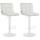 2er Set Barhocker HLO-CP289 Samt wei ~ creme