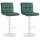 2er Set Barhocker HLO-CP289 Samt wei ~ grn