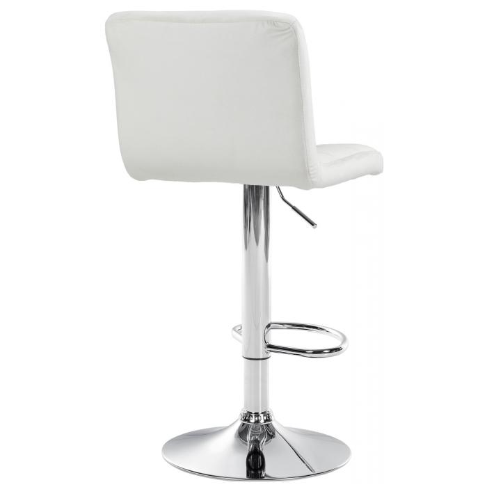 2er Set Barhocker HLO-CP289 Samt chrom ~ creme