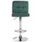 2er Set Barhocker HLO-CP289 Samt chrom ~ grn